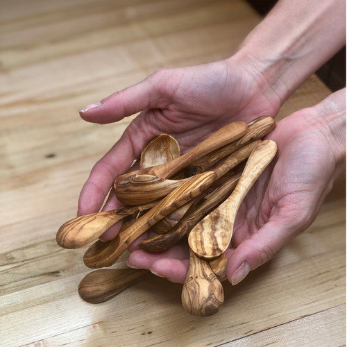 Olive Wood Small Spoon 3.5in